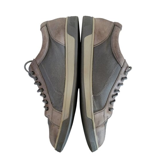 Cole Haan Vartan Sport Mens 10.5M Brown Leather & Canvas Casual Sneakers Durable - Picture 3 of 7